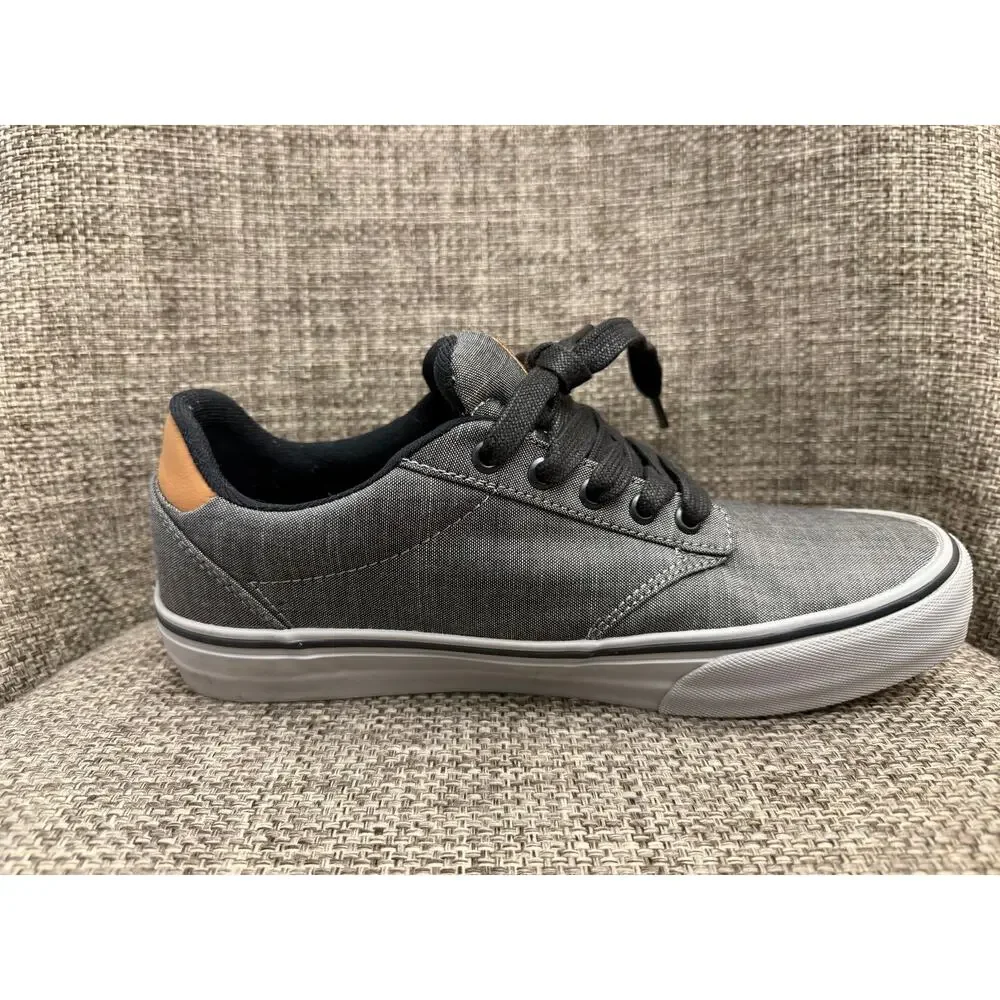 Vans Atwood Deluxe Gray Canvas Low Top Sneakers Men’s Size 9